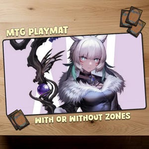 Y'shtola, Night's Blessed Magic The Gathering Spielmatte MTG Spielmatte With Zones MTG Spielmatte Personalisierte Matte Sammelkartenspiele, offizielle Größe