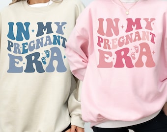 In My Pregnant Era Sweatshirt, Pregnant Mom Sweatshirt, Mama To Be Tee, Baby Announcement Shirt, Pregnancy T-shirt, Mother's Day Gift