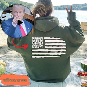 Viral Trump Dance QR Code Comfort Colors Shirt, Dancing Prank, 4th of July, President tee, Gift For Him