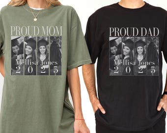 2025 Senior Shirt Gift, Senior 2025 Mom and Dad Shirts, Custom Face Matching Family Senior Custom Senior Mom, Personalized Graduation Shirt