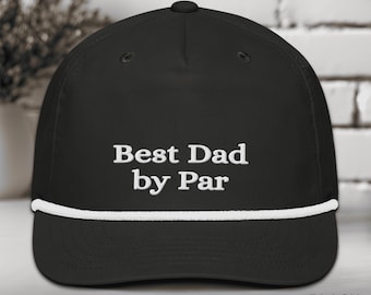Embroidered Dad Golf Hat,  Best Dad by par hat Papa Cap, Golf Hat for Dad, Golf Gift for Dad, Gift for Husband, Golf lover, Gift for Golfer