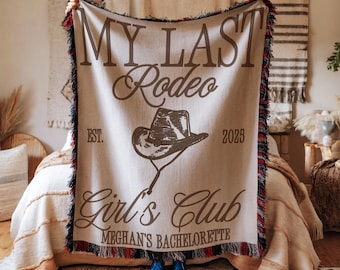 my-last-rodeo-blanket, personalized-western-bachelorette-gift, custom-cowgirl-party-throw, girls-club-blanket-for-bride-or-bridesmaids