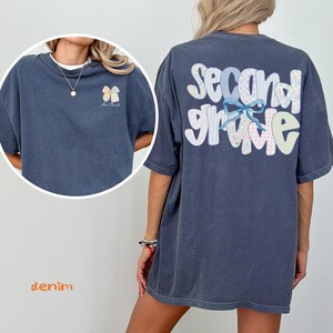 Second Grade Teacher Shirt, Comfort Colors Teacher Tee, 2nd Grade Back to School Shirt, Teacher Gift, Elementary Teacher Appreciation
