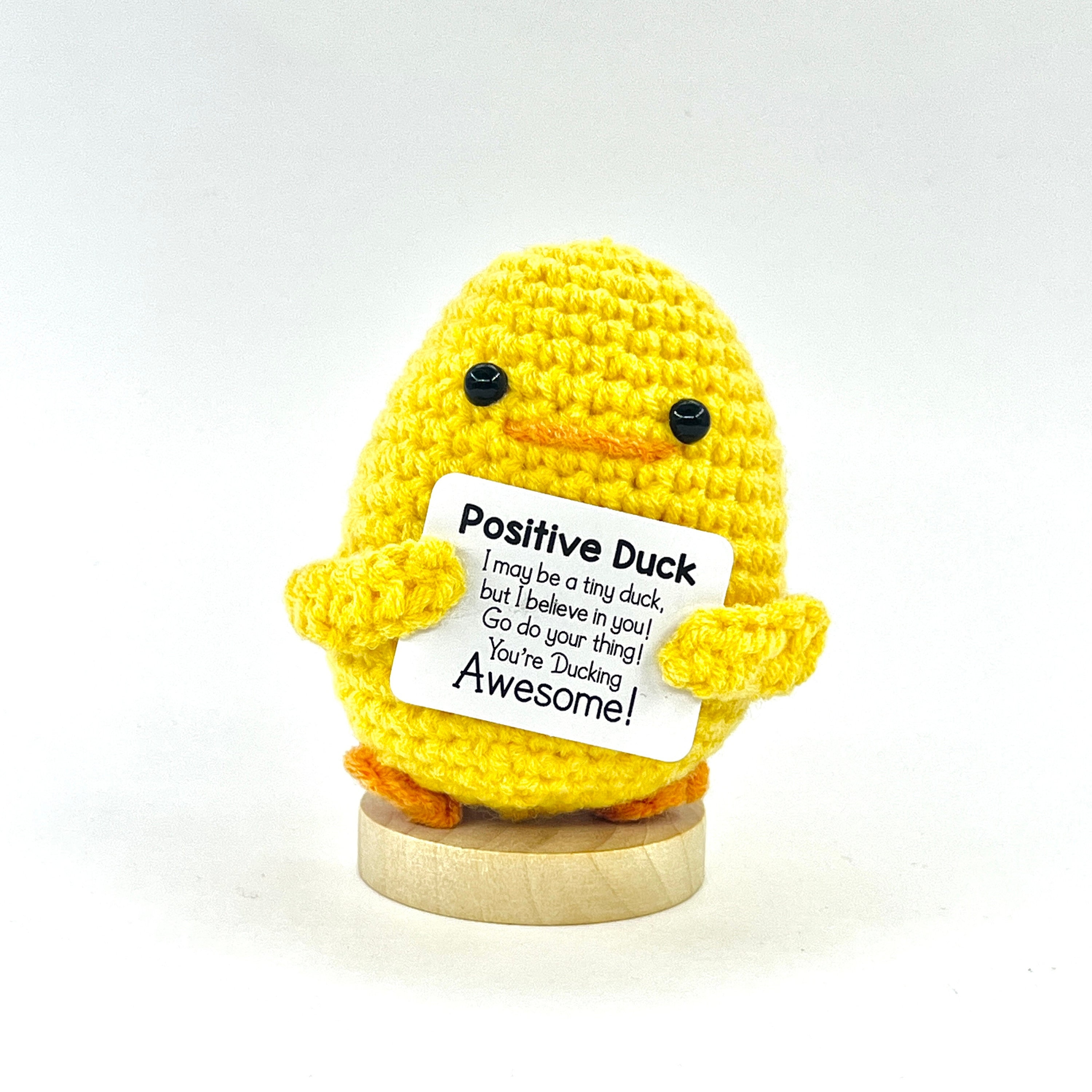 Pocket Hug Abeille Au Crochet - Cadeau Encouragement Chanceux Bee Happy - Poupée Positive Tricotée Pour Amis Et Famille