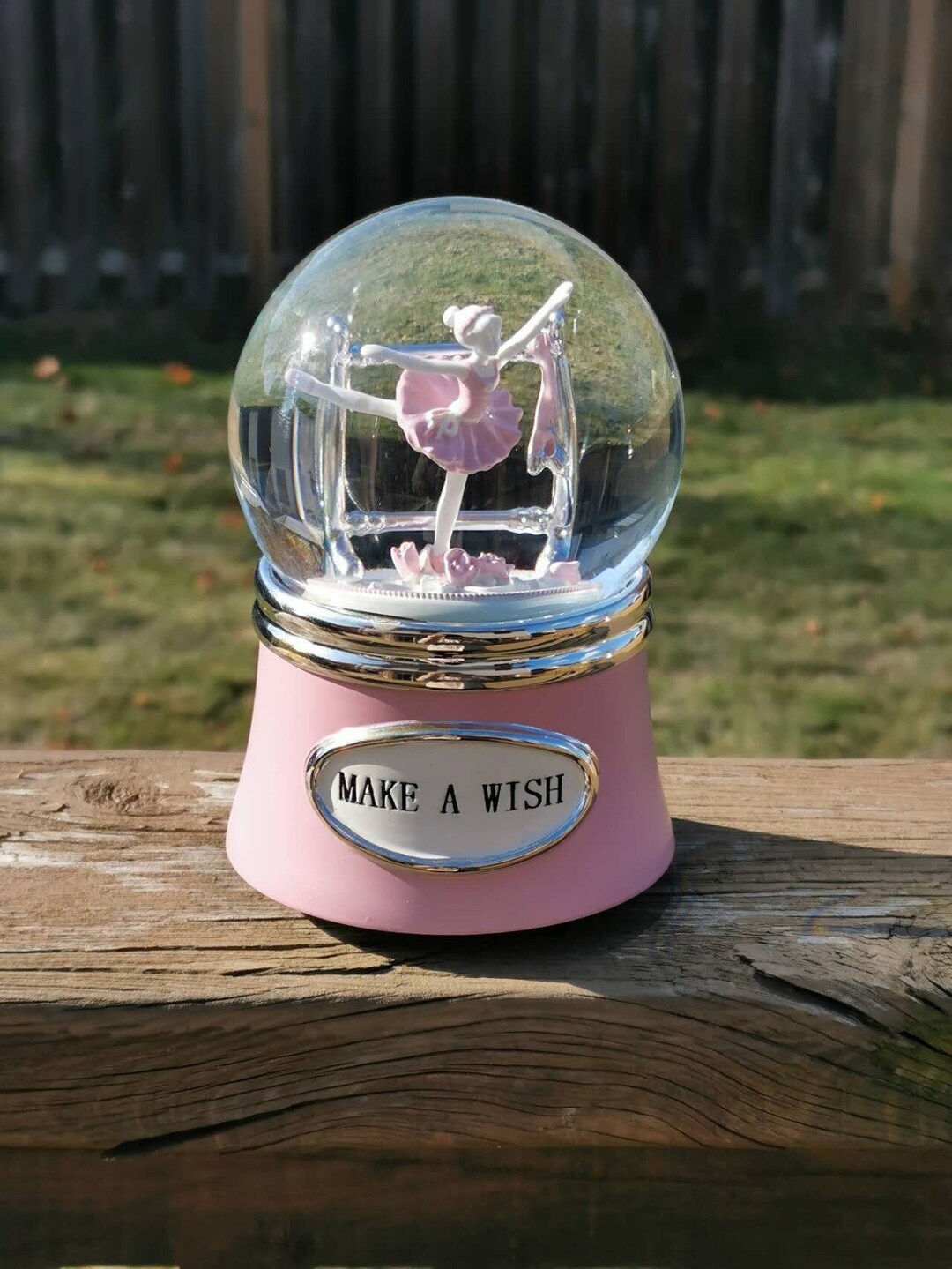 Engraved Ballerina Snow Globe Custom Ballet Music Box Etsy