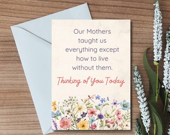 Mother's Sympathy Card: Condolence Gift, Loss of Mom (Digital Download)