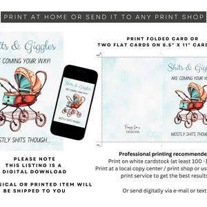 Printable Baby Shower Card – New Parents Gift (Digital Download) image 3