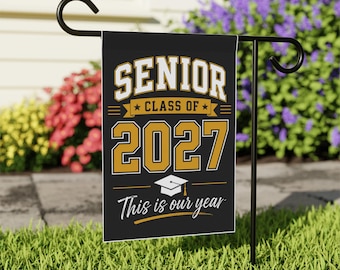 Class of 2027, Senior Garden Flag, Senior Year, Graduation + School Colors