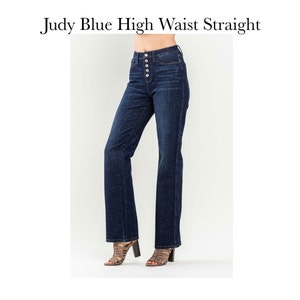 JUDY BLUE TUMMY CONTROL DARK WASH RAW HEM SKINNY – Brooch Boutique