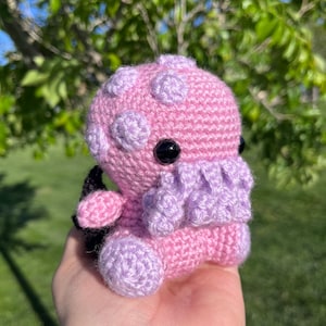 Baby Crochet Cthulhu, Crochet Cthulhu Toy, Cthulhu Amigurumi, Small Stuffed Cthulhu, Amigurumi, Desk Friend