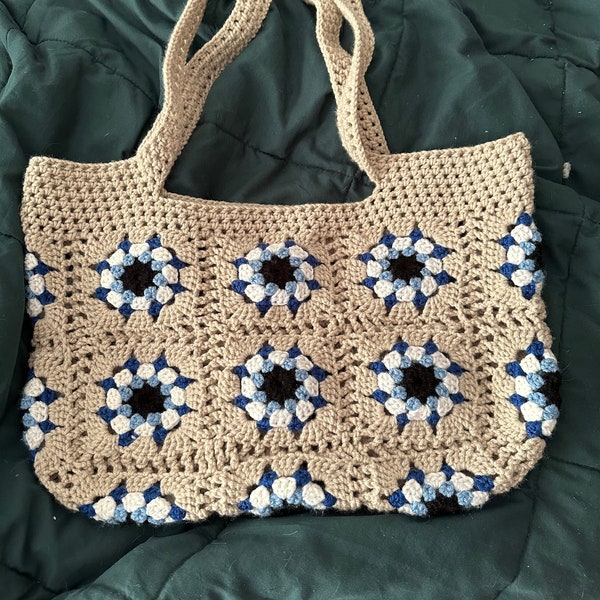 Crochet Evil Eye Tote Bag Etsy