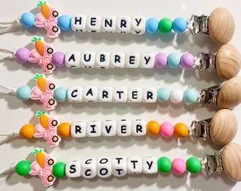 Personalized Easter Pacifier Clips