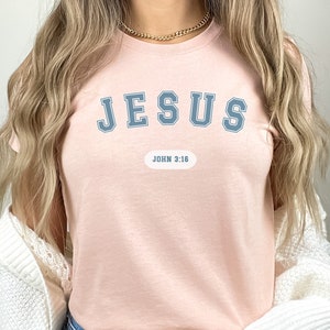 Jesus Christian T Shirt, Jesus Shirt Christmas Gift, Christian Streetwear Gift, Christian Merch Birthday Gift, Faith Christian Gifts for Her