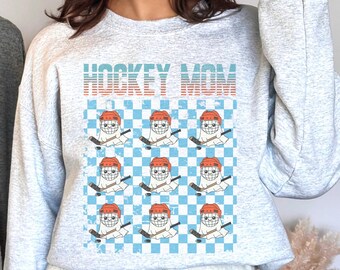Halloween hockey moeder sweatshirt, Ghost hockey moeder hoodie, game dag shirt cadeau voor moeder, sport moeder verjaardagscadeau voor haar, ijshockeycadeaus
