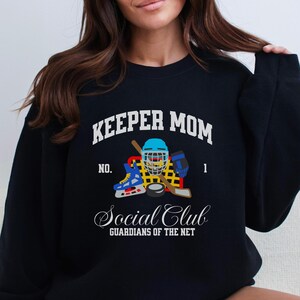 Personalized Social Club Soccer Mom Sweatshirt, Custom Game Day Keeper Mom Shirt, Cozy Sports Mom Hoodie Birthday Gift for Mom