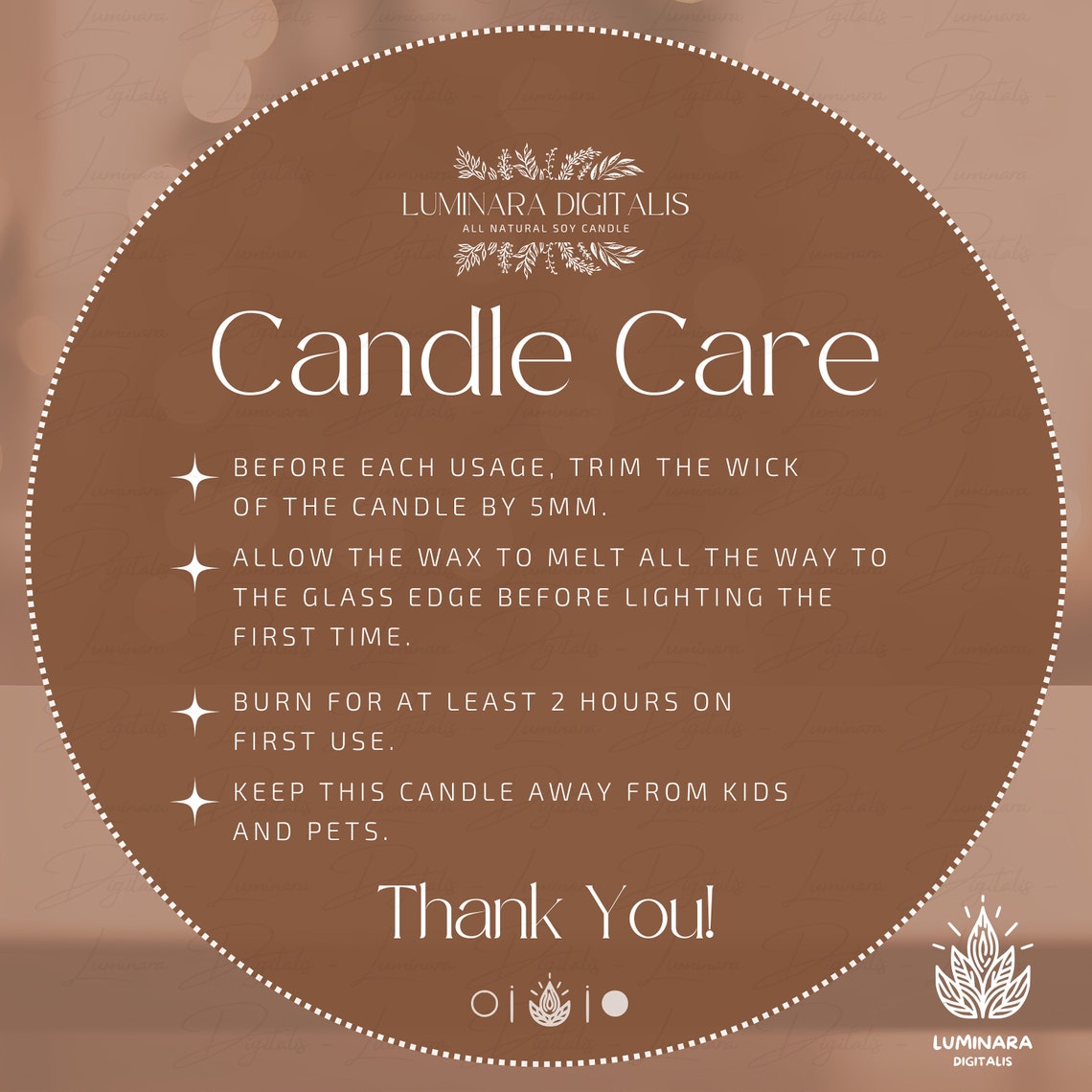 Humorous Employee Appreciation Candle Personalized Aroma of Success