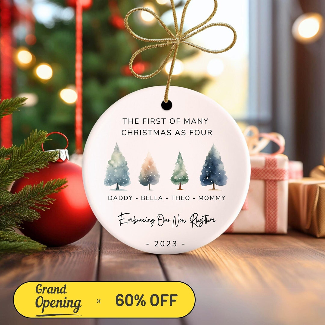 Family Of 4 Christmas Ornament 