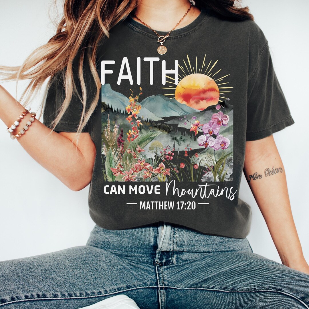 Christian Shirt Bible Verse Gifts Faith Based Tee Inspirational Shirt ...