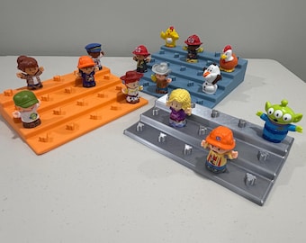 Soporte de exhibición Little People / Estante organizador de juguetes impreso en 3D / Soporte para figuras de varios niveles