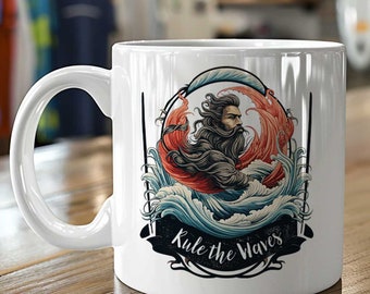 Rule the Waves Mug: Santa Barbara Ceramic Coffee Cup
