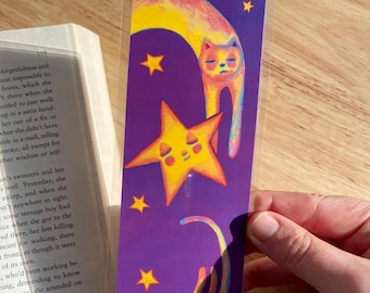 Space Cat Bookmark: Handmade Cozy Reading Accessory