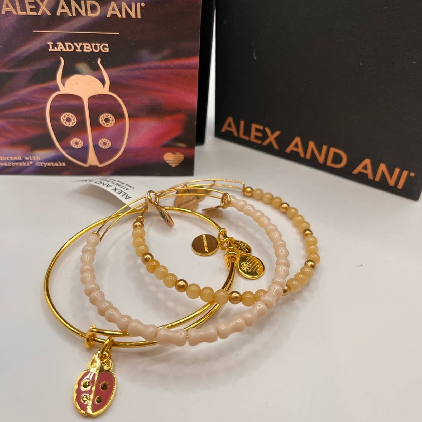 Alex and ani store ladybug bracelet
