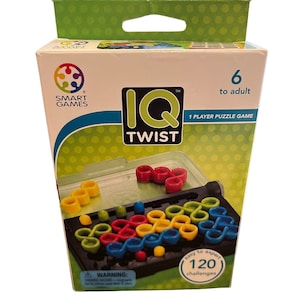 Smart Games IQ Twist Gioco di puzzle per un giocatore, età 6 - Adulto, nuovo nella scatola