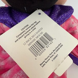 Peluche de Minnie Mouse de Disney Parks 2013 Aprendiz de brujo 12 pulgadas Nuevo con etiqueta imagen 4