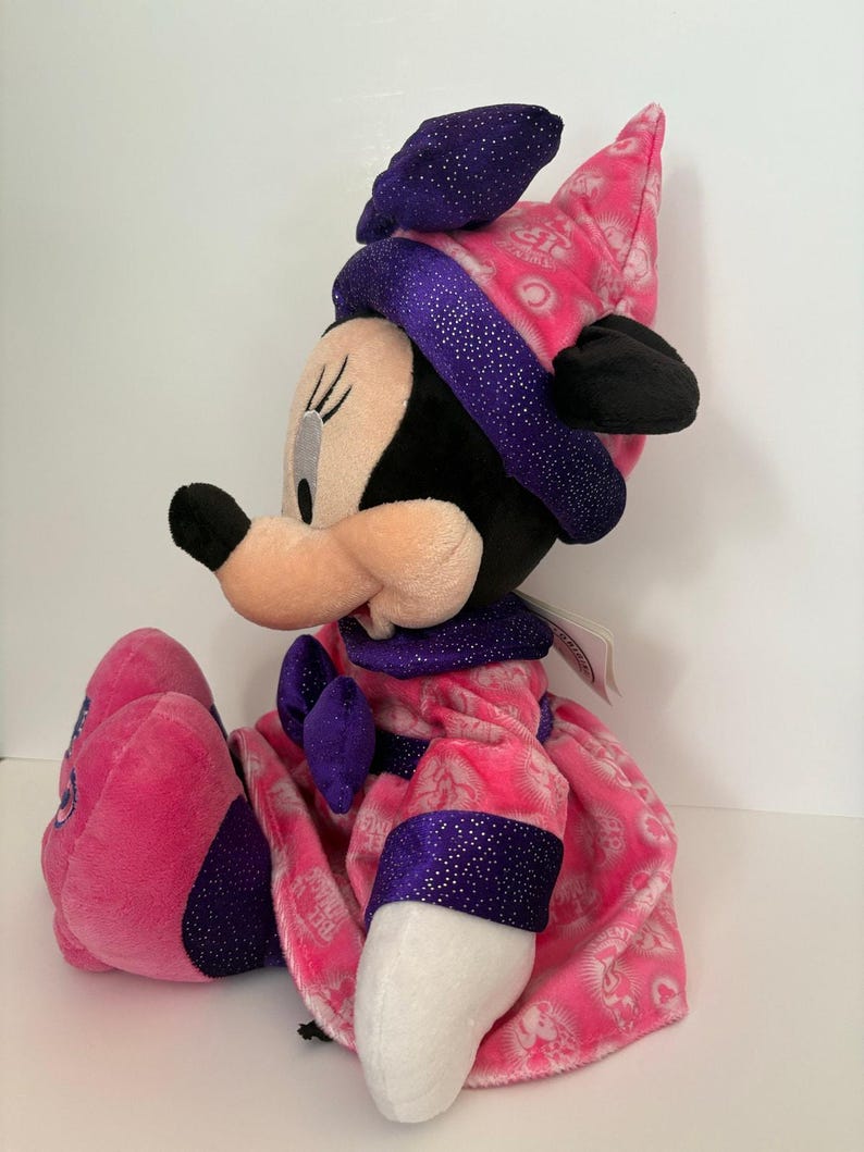 Peluche de Minnie Mouse de Disney Parks 2013 Aprendiz de brujo 12 pulgadas Nuevo con etiqueta imagen 2