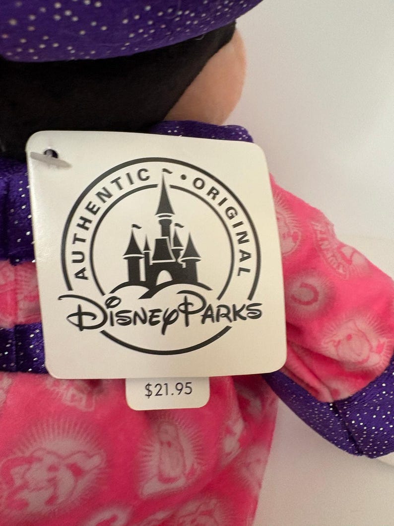 Peluche de Minnie Mouse de Disney Parks 2013 Aprendiz de brujo 12 pulgadas Nuevo con etiqueta imagen 5