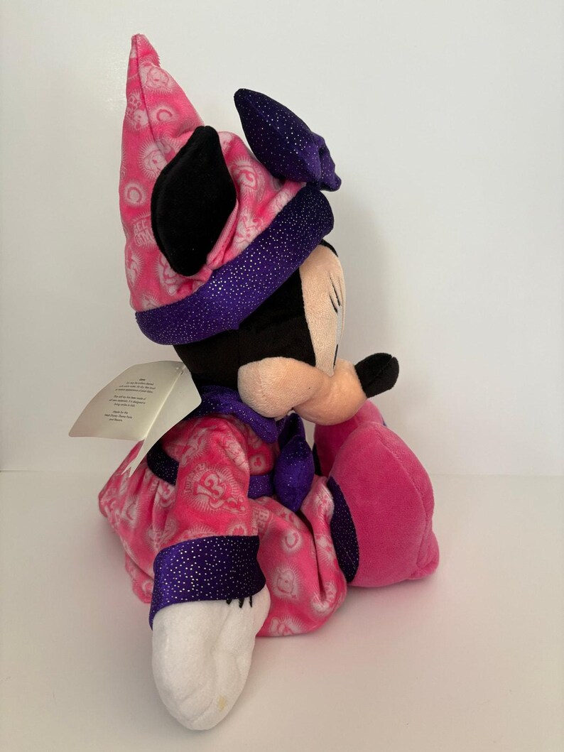 Peluche de Minnie Mouse de Disney Parks 2013 Aprendiz de brujo 12 pulgadas Nuevo con etiqueta imagen 8