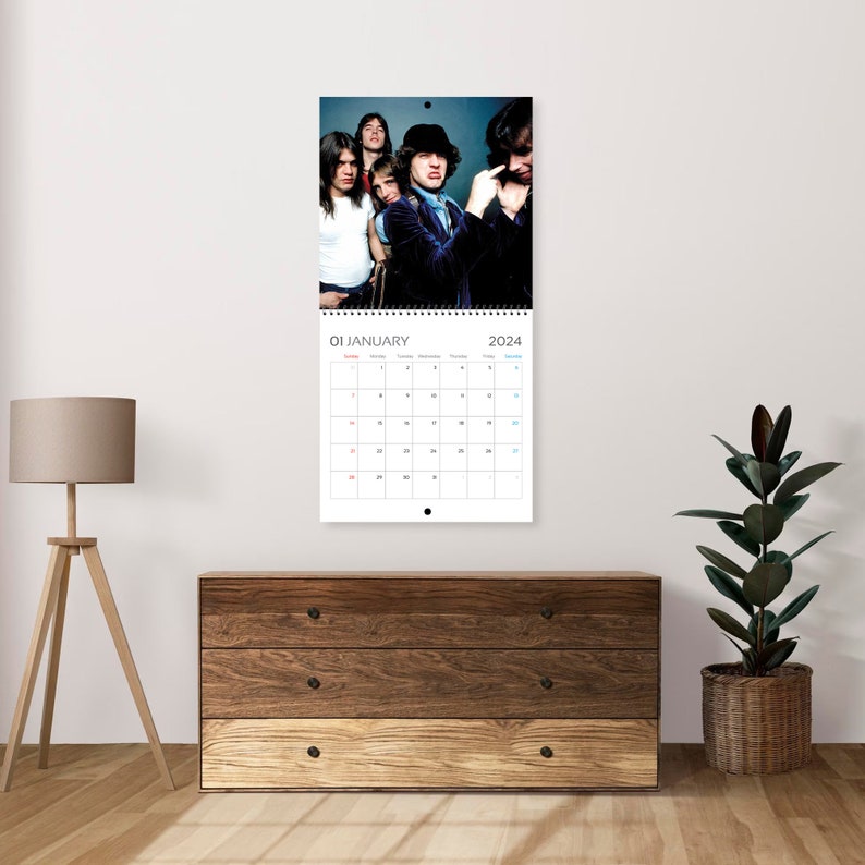 AC/DC Calendar 2024 Celebrity Calendar 2024 Band Calendar Etsy Canada