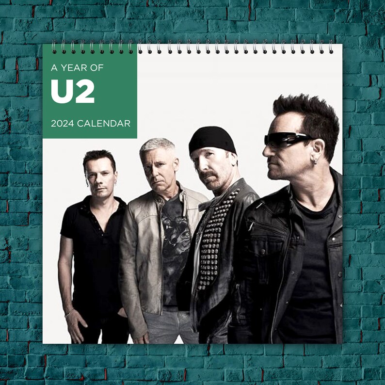 U.2 Calendar 2024 Celebrity Calendar 2024 Band Calendar Etsy Australia