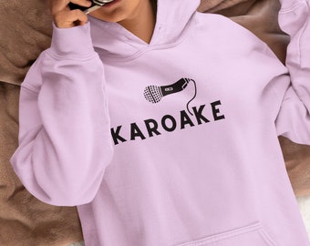 Karoake Lovers Singing Music Hoodie