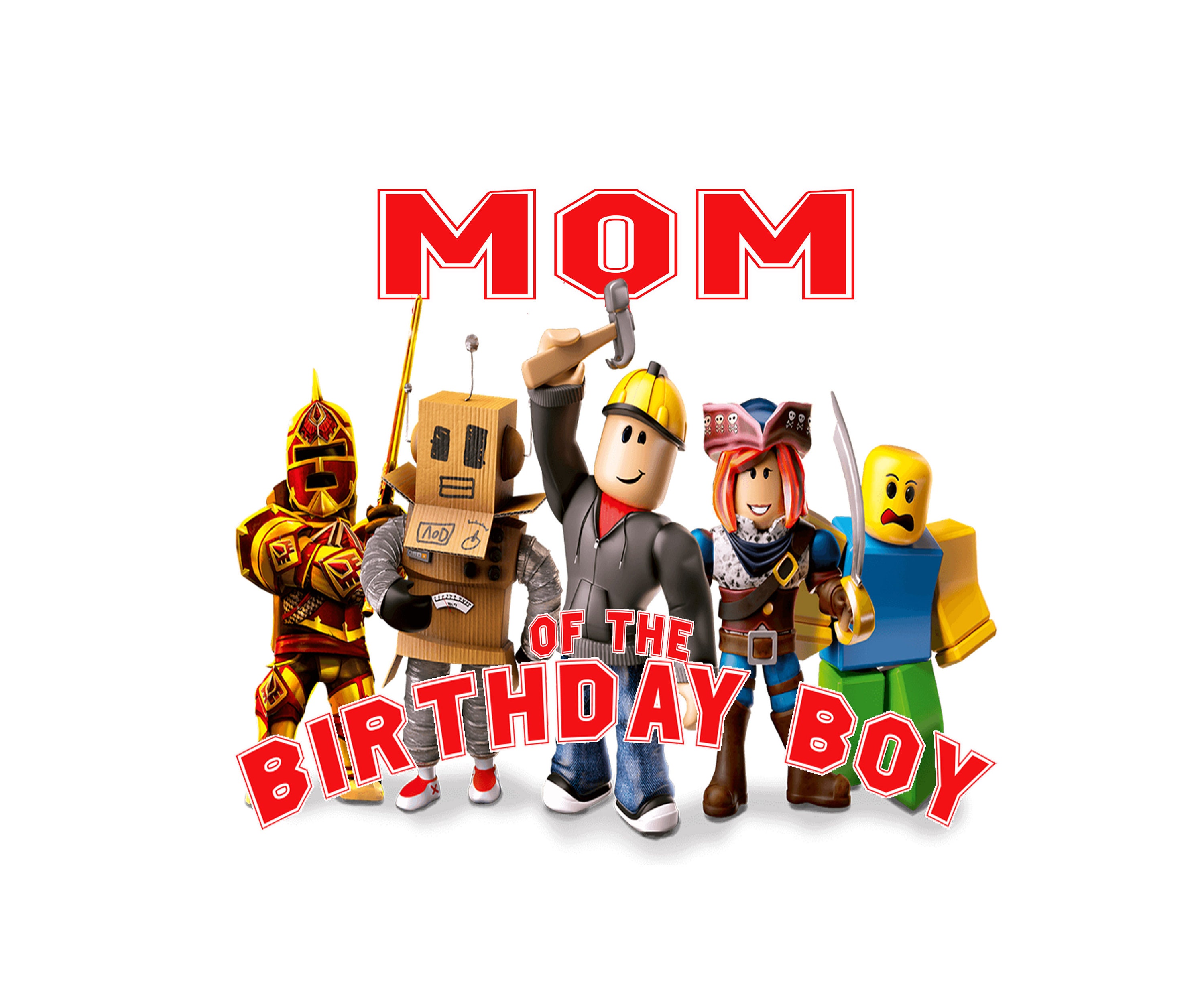 MOM Coordinating Shirt for Roblox Themed Birthday Roblox
