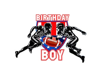 Football Birthday Boy SVG PNG Bundle