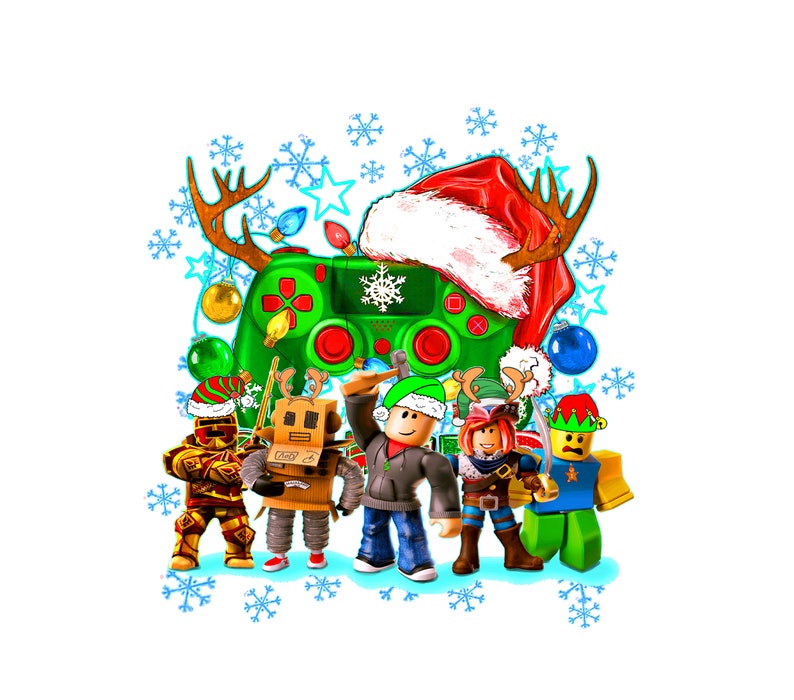 ROBLOX Christmas Game Controller Png SVG Sublimation Design Download ...