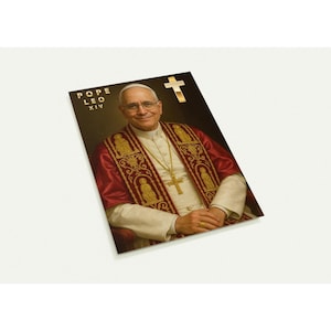 Cartões de felicitações do Papa Leão XIV - Cartões católicos inspiradores - Pacote com 10 presentes religiosos cristãos