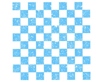 Distressed Blue Checkered PNG: Grunge Texture Overlay (Digital Download)