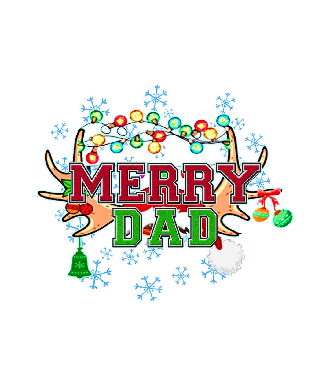 Merry Dad Png Svg Sublimation ,merry Dad Christmas Png Svg Bundle With ...