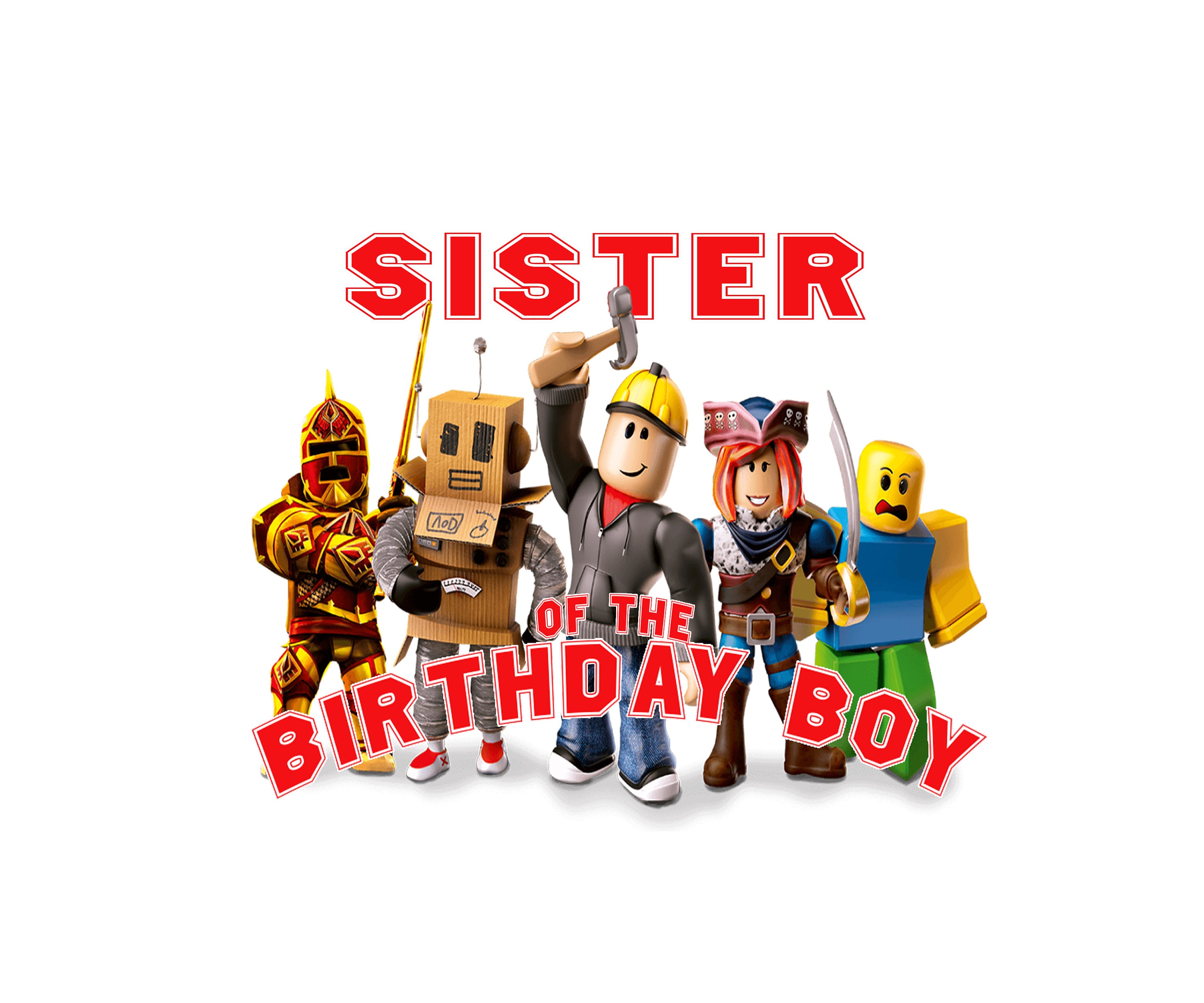Roblox Birthday Girl PNG file template