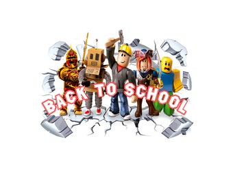 Roblox Back to School PNG Bundle: Gaming Designs (Digital Download)