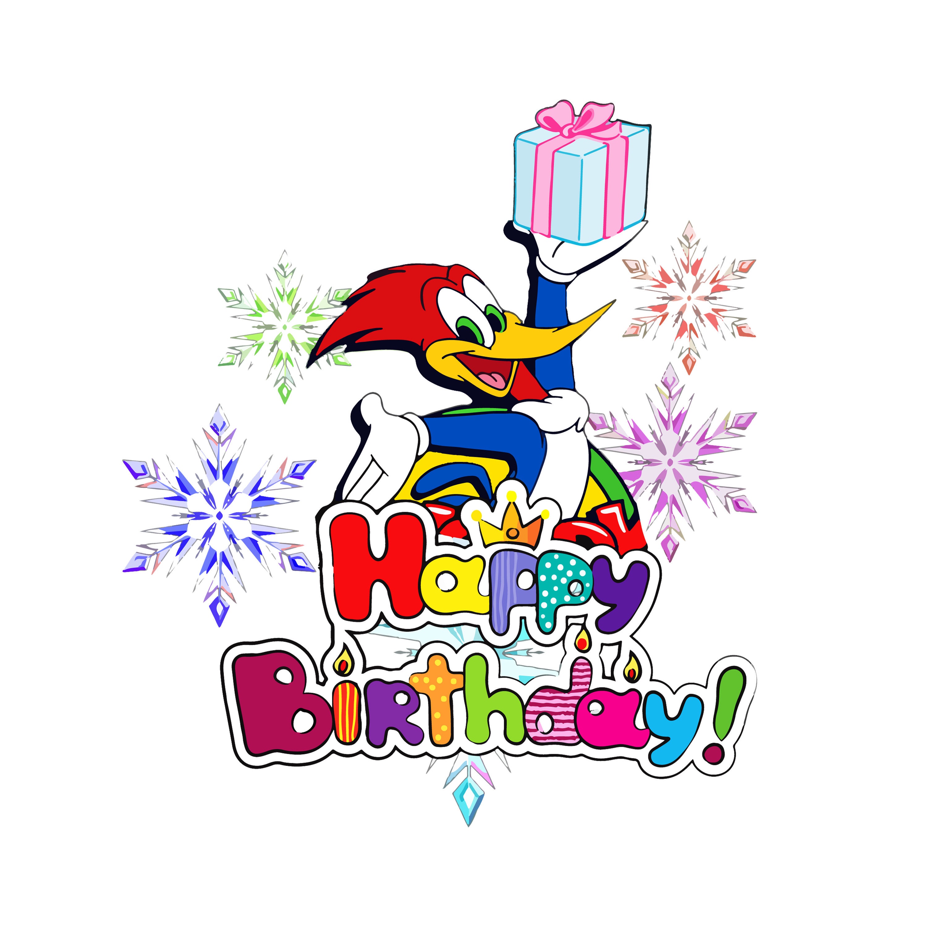 Birthday Woody Woodpecker 1940-1972 SVG PNG 2024 DESIGN, Woody Svg