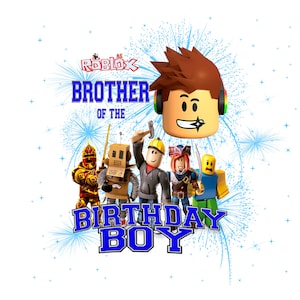 Roblox Brother of Birthday Boy PNG Bundle (Digital Download)