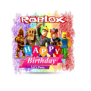 Roblox Happy Birthday SVG PNG Clipart Digital Download Etsy Il S3lc 