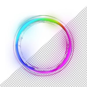 Neon light circle transparent png , neon affect circle png neon square background , neo lights affects for tshirts tumblers add text neon