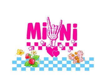 Mama Mini Retro PNG Bundle: Mommy & Me Shirt Designs (Digital Download)