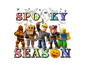 Paquete de Halloween espeluznante de Roblox: 3 PNG, 2 SVG (Descarga digital)