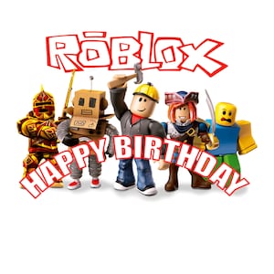 Roblox feliz aniversário svg png, textos em led e branco, você pode conferir outros estilos, tenho mais de 4 estilos de arquivos roblox svg png para impressão