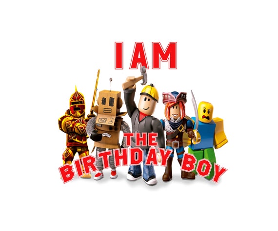 Roblox boy Theme Birthday Shirt – Design Sisters and Blanks